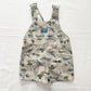 OshKosh Nature Print Shortalls - Yellow Clover Vintage Kids Clothes