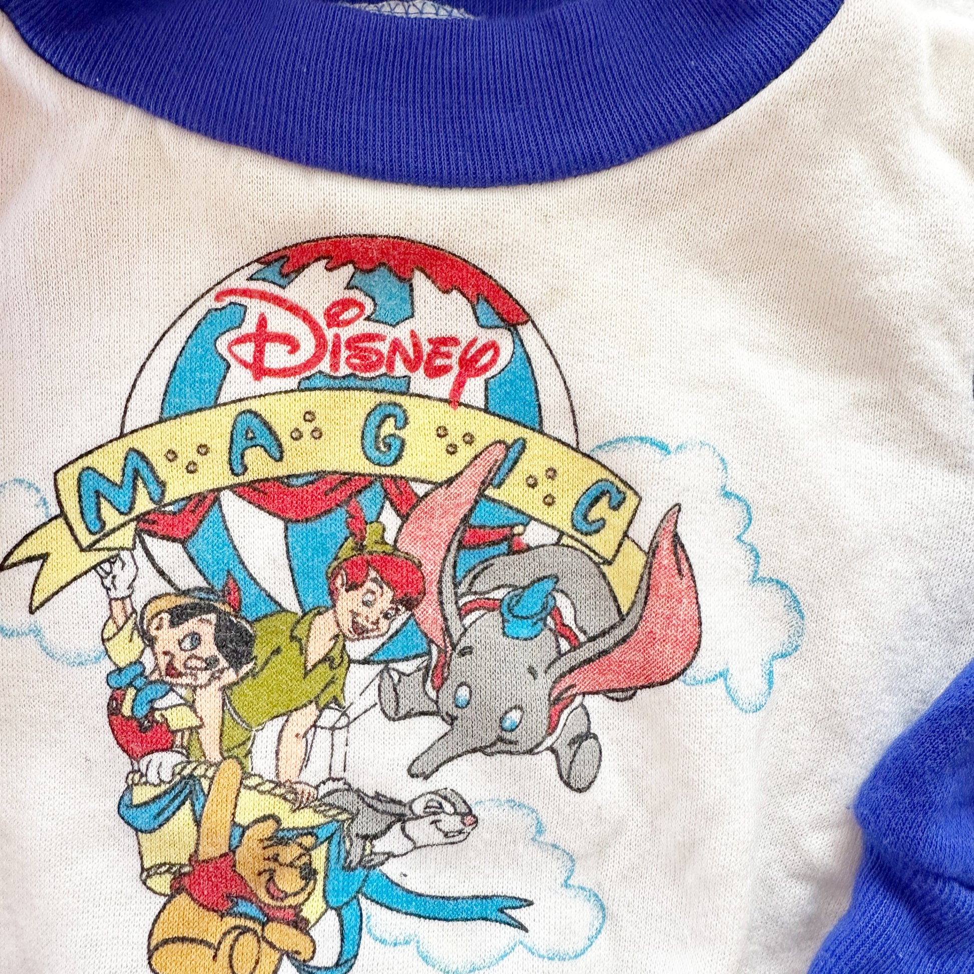 Vintage Disney Magic Sweatshirt: 18m - Yellow Clover Vintage Kids Clothes