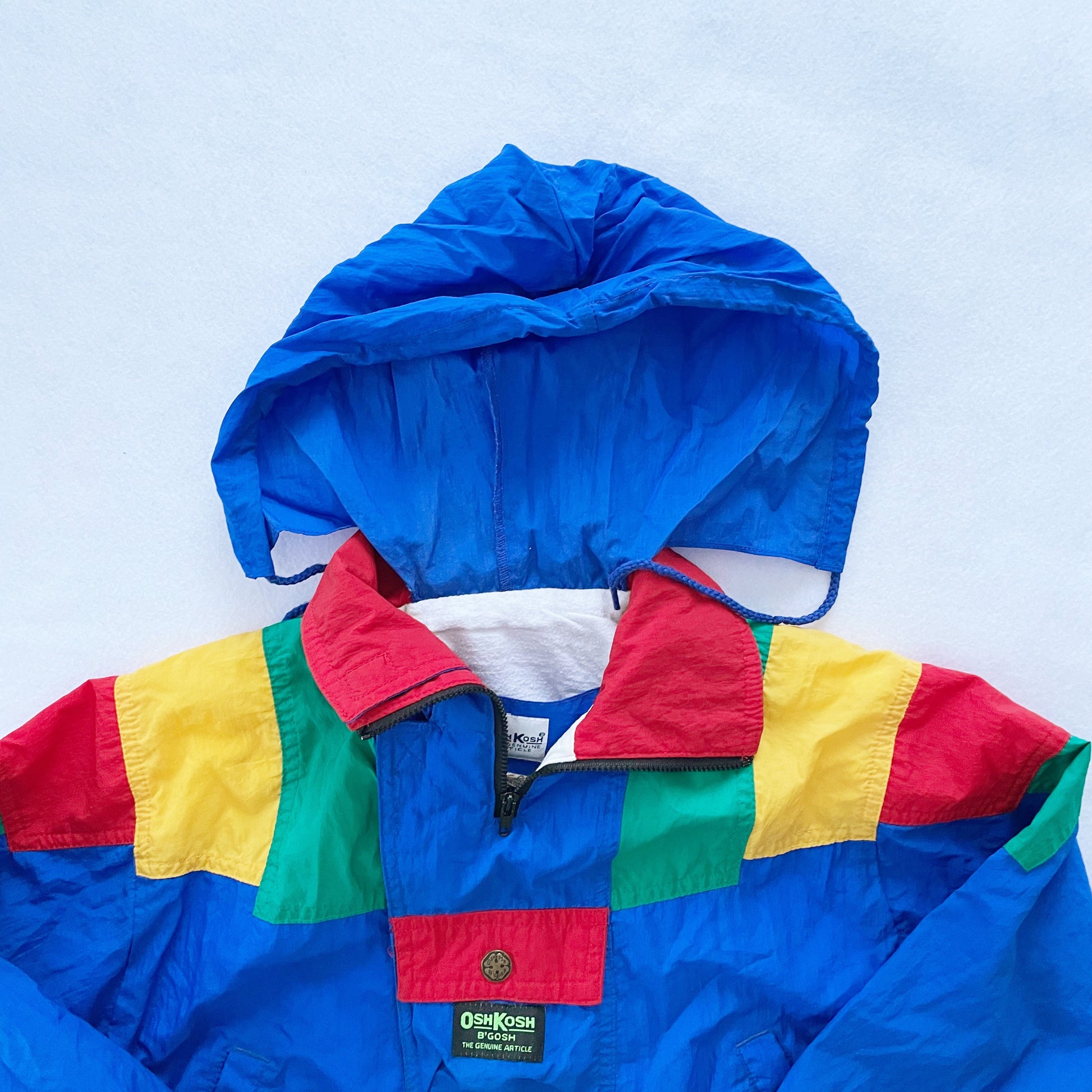 OshKosh Colorblock Jacket - Yellow Clover Vintage Kids Clothes