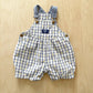 OshKosh Floral Gingham Bubble Shortalls - Yellow Clover Vintage Kids Clothes