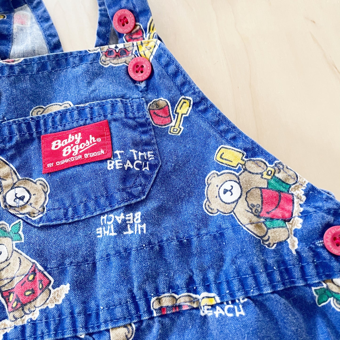 Vintage Baby B’gosh Beach Bear Shortalls