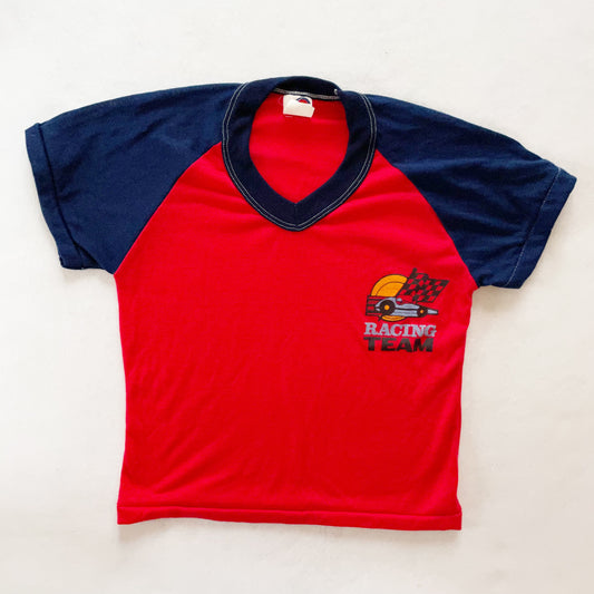 Dr. Denton Racing Team Top - Yellow Clover Vintage Kids Clothes
