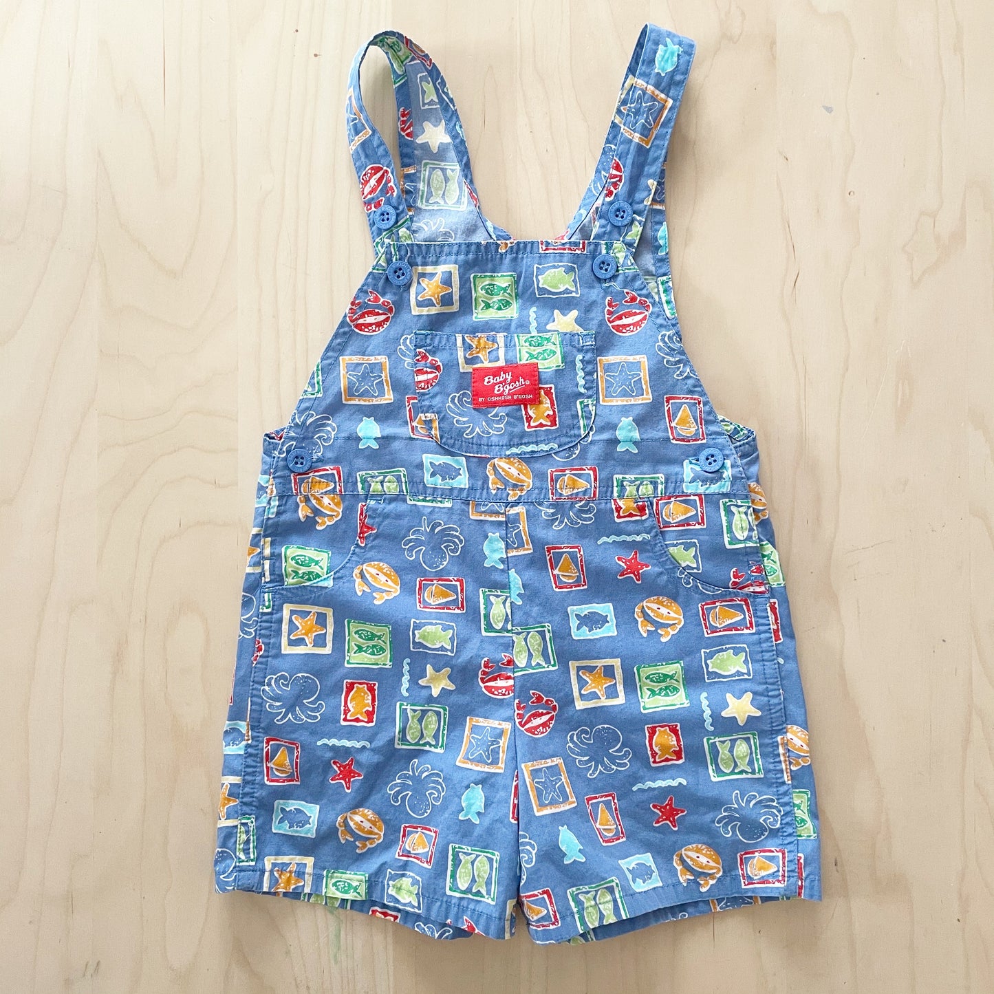Vintage Baby B’gosh Sea Life Shortalls