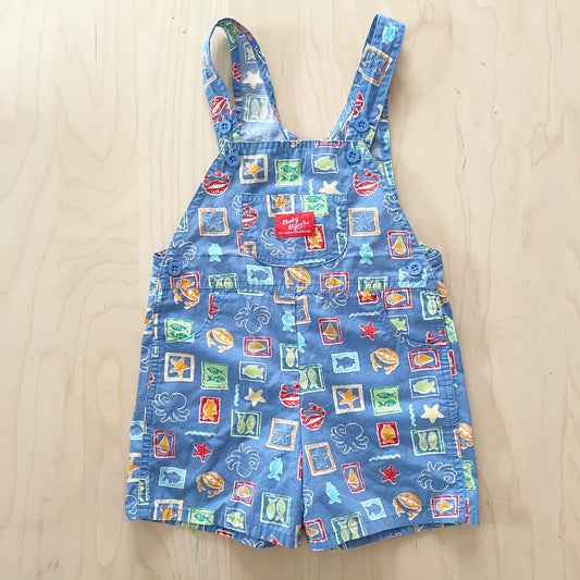 Vintage Baby B’gosh Sea Life Shortalls