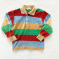Healthtex Striped Velour Polo Top - Yellow Clover Vintage Kids Clothes