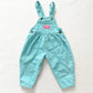Vintage OshKosh Turquoise Hickory Stripe Bubble Baby Overalls