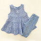 Baby B’gosh Floral Tiered Dress Set - Yellow Clover Vintage Kids Clothes