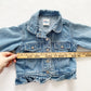 OshKosh Ruffle Denim Jacket - Yellow Clover Vintage Kids Clothes