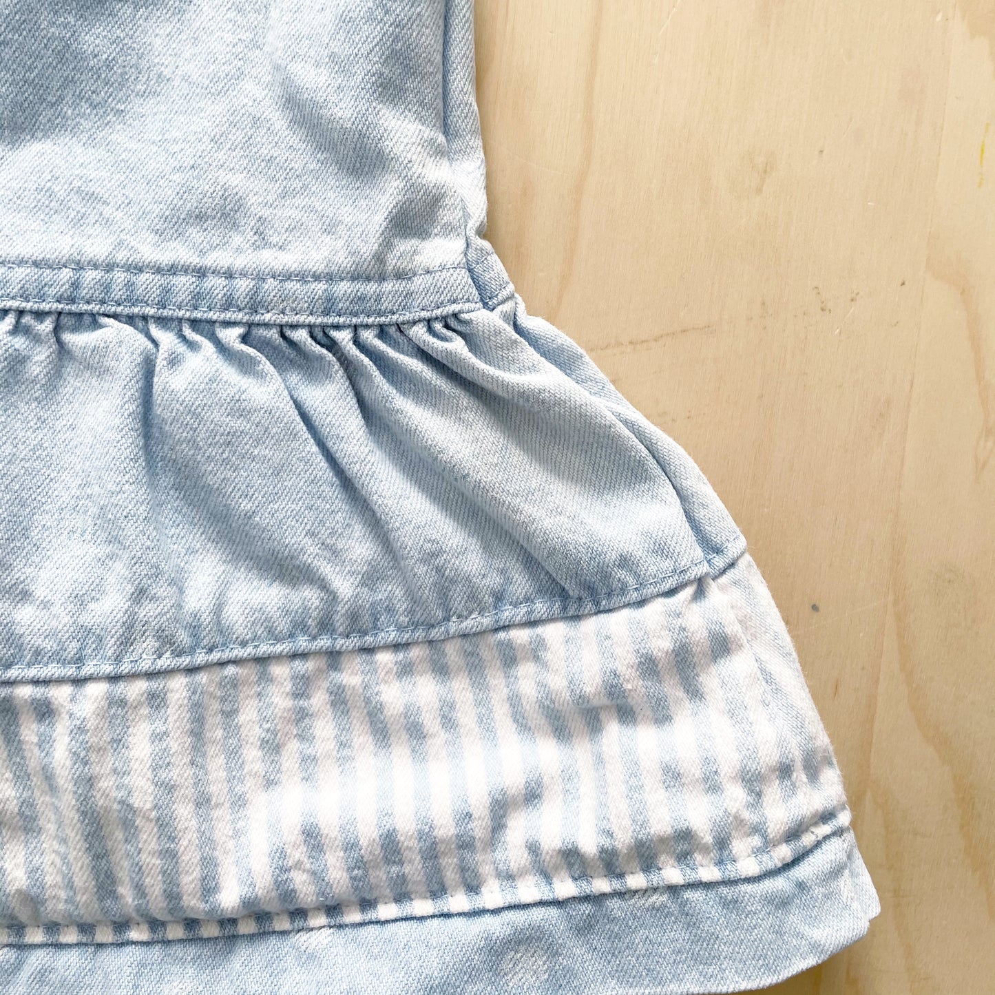 Vintage Levi’s Light Wash Dress - Yellow Clover Vintage Kids Clothes