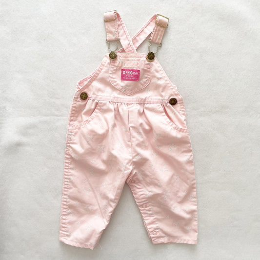 OshKosh Dainty Floral Overalls - Yellow Clover Vintage Kids Clothes