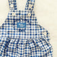 Baby B’gosh Teacup Plaid Overalls - Yellow Clover Vintage Kids Clothes