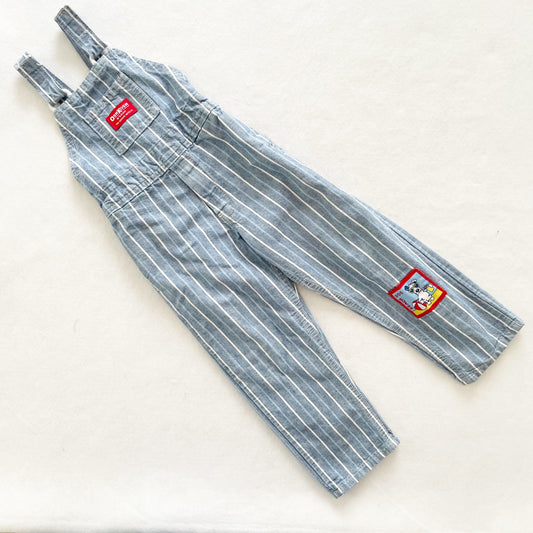 OshKosh Beach Dog Overalls - Yellow Clover Vintage Kids Clothes
