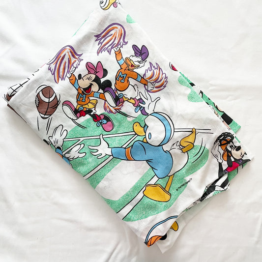 Vintage Disney Sports Characters Kids Twin Fitted Sheet