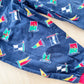 Gymboree Sailing Flags Print Overalls - Yellow Clover Vintage Kids Clothes