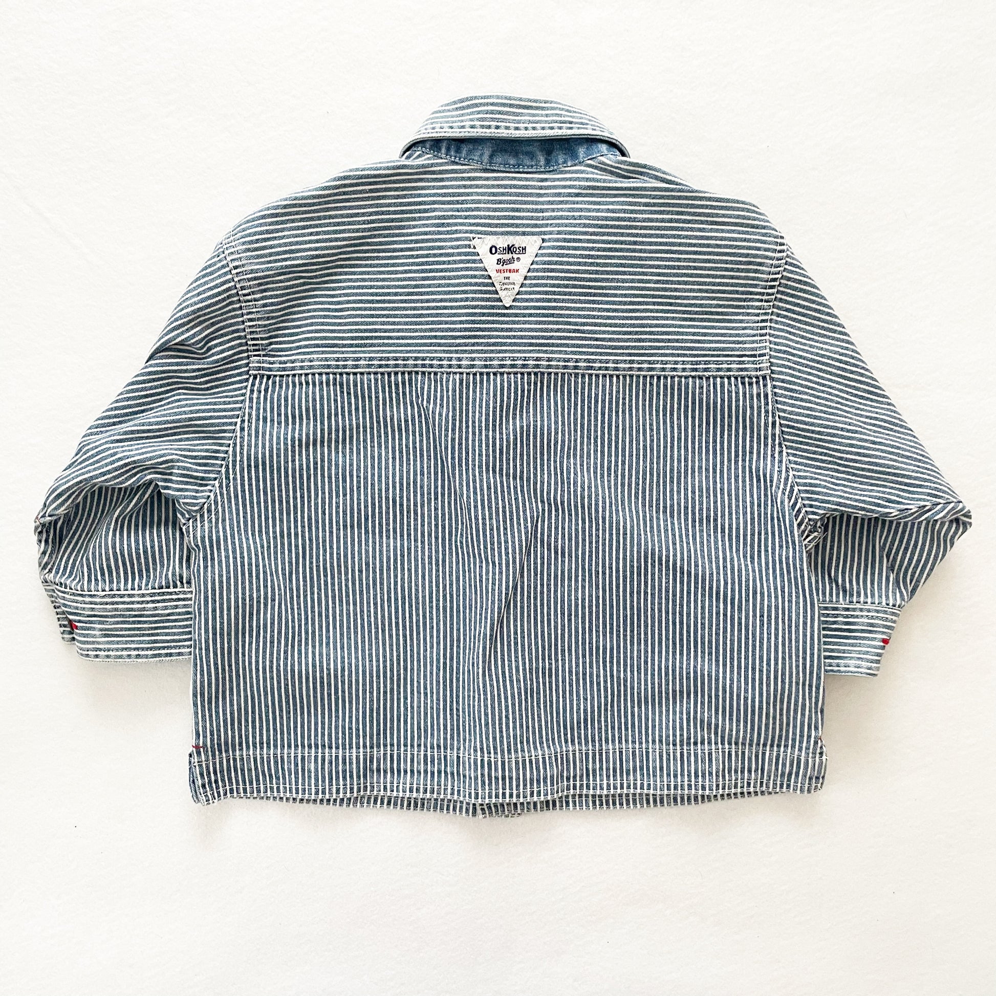 OshKosh Hickory Stripe Chore Coat - Yellow Clover Vintage Kids Clothes
