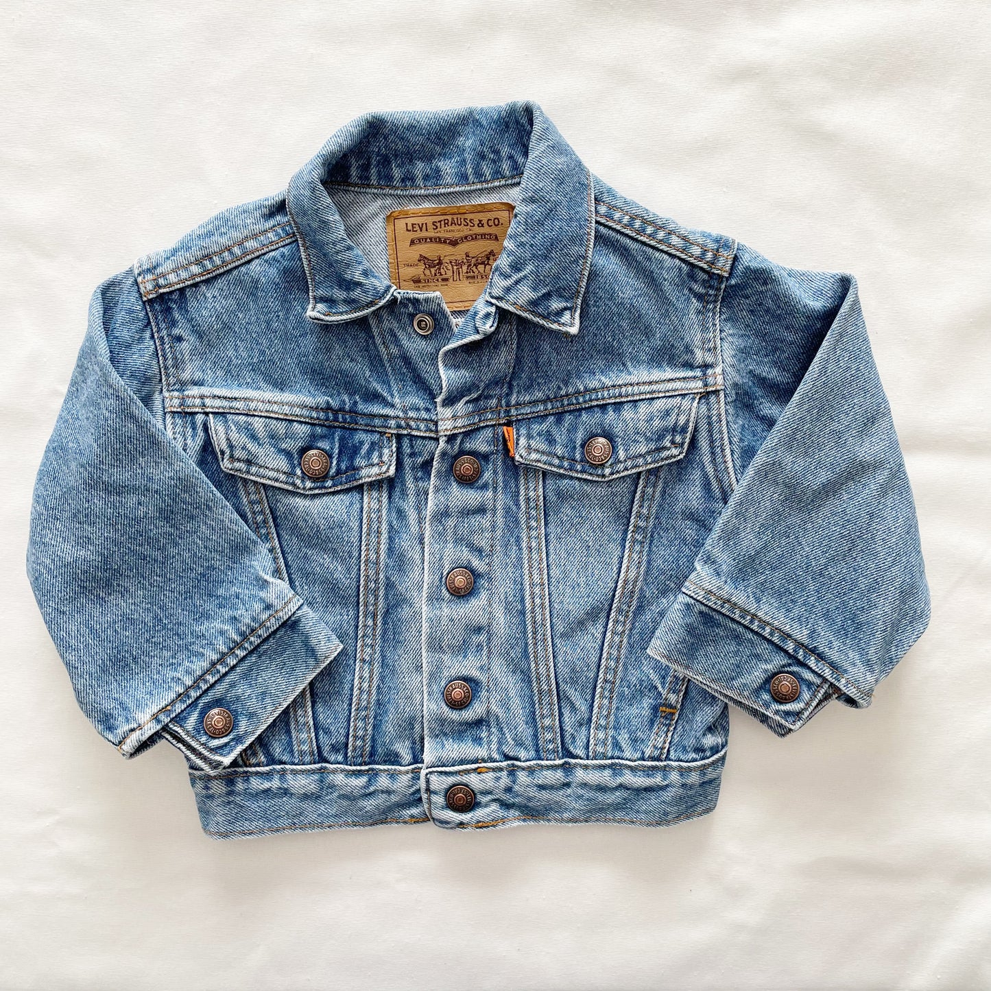 Vintage Levi’s Medium Wash Orange Tab Toddler Jacket