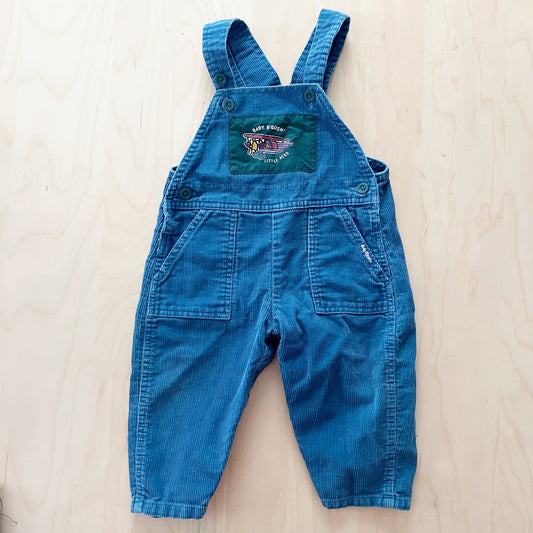 Vintage Baby B’gosh Airplane Cord Overalls - Yellow Clover Vintage Kids Clothes