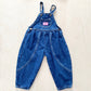 OshKosh Dark Wash Bubble Overalls - Yellow Clover Vintage Kids Clothes