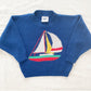 OshKosh Sailboat Knit Sweater - Yellow Clover Vintage Kids Clothes