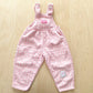 OshKosh Woven Bow Back Overalls - Yellow Clover Vintage Kids Clothes