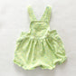 Vintage Kiks French Terry Floral Baby Shortalls Romper