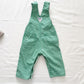 OshKosh Green Hickory Stripe Overalls - Yellow Clover Vintage Kids Clothes