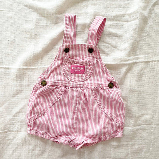 OshKosh Pink Hickory Bubble Romper - Yellow Clover Vintage Kids Clothes