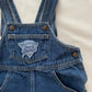 Guess Logo Patch Overalls - Yellow Clover Vintage Kids Clothes