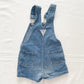 OshKosh Classic Cut Denim Shortalls - Yellow Clover Vintage Kids Clothes