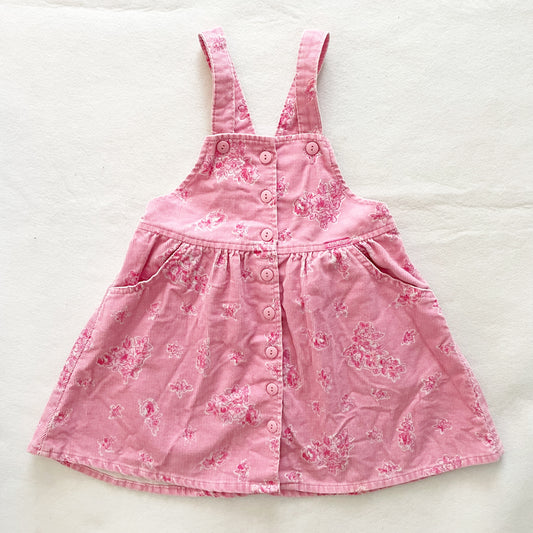 OshKosh Floral Ruffle Skirtall - Yellow Clover Vintage Kids Clothes