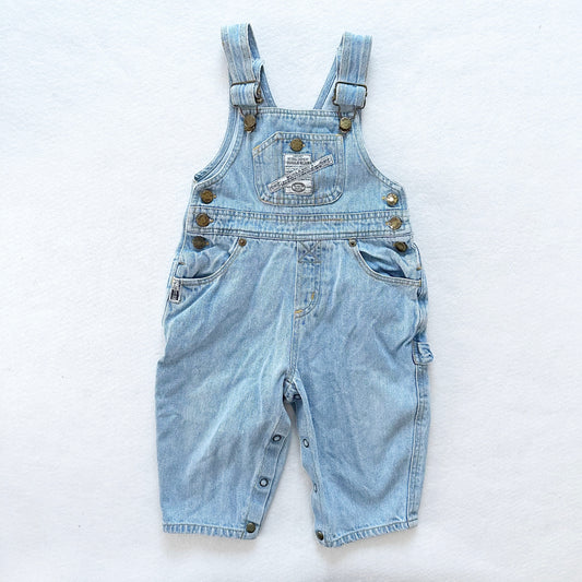 Bugle Boy Lighter Wash Overalls