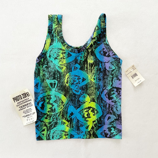 Photo Zone Fish Tank Top - Yellow Clover Vintage Kids Clothes