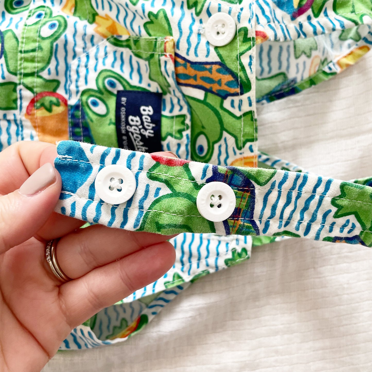 Baby B’gosh Beach Frogs Shortalls