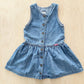Vintage OshKosh Denim Button Front Dress