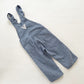 OshKosh Blue Hickory Stripe Overalls - Yellow Clover Vintage Kids Clothes