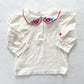 OshKosh Floral Embroidered Top - Yellow Clover Vintage Kids Clothes