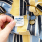 OshKosh Cropped Baggy Cut Overalls - Yellow Clover Vintage Kids Clothes
