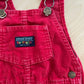Lands’ End Red Cord Overalls - Yellow Clover Vintage Kids Clothes