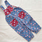 Euro Retro Star Print Overalls