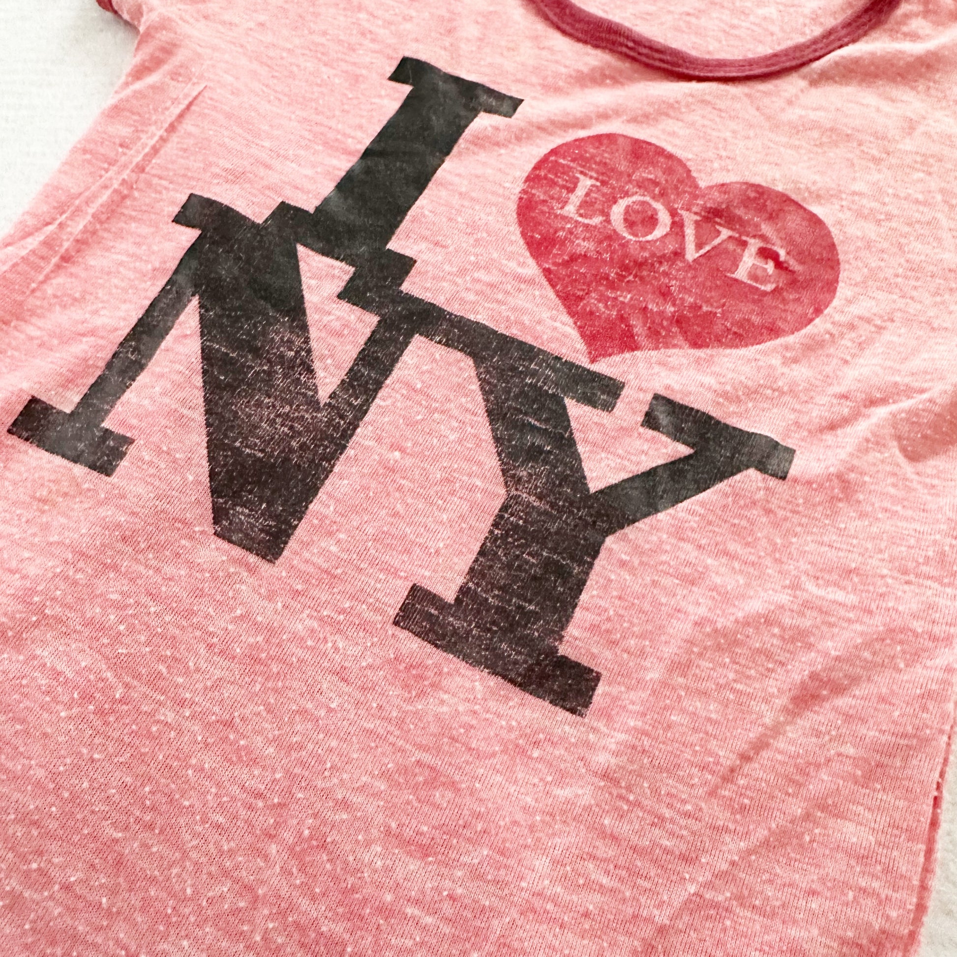 I Love NY Tee - Yellow Clover Vintage Kids Clothes