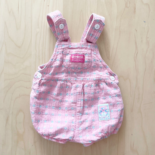 OshKosh Pink Woven Windmill Patch Bow Back Bubble