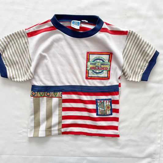Levi’s Camper Patches Tee • 7y? - Yellow Clover Vintage Kids Clothes