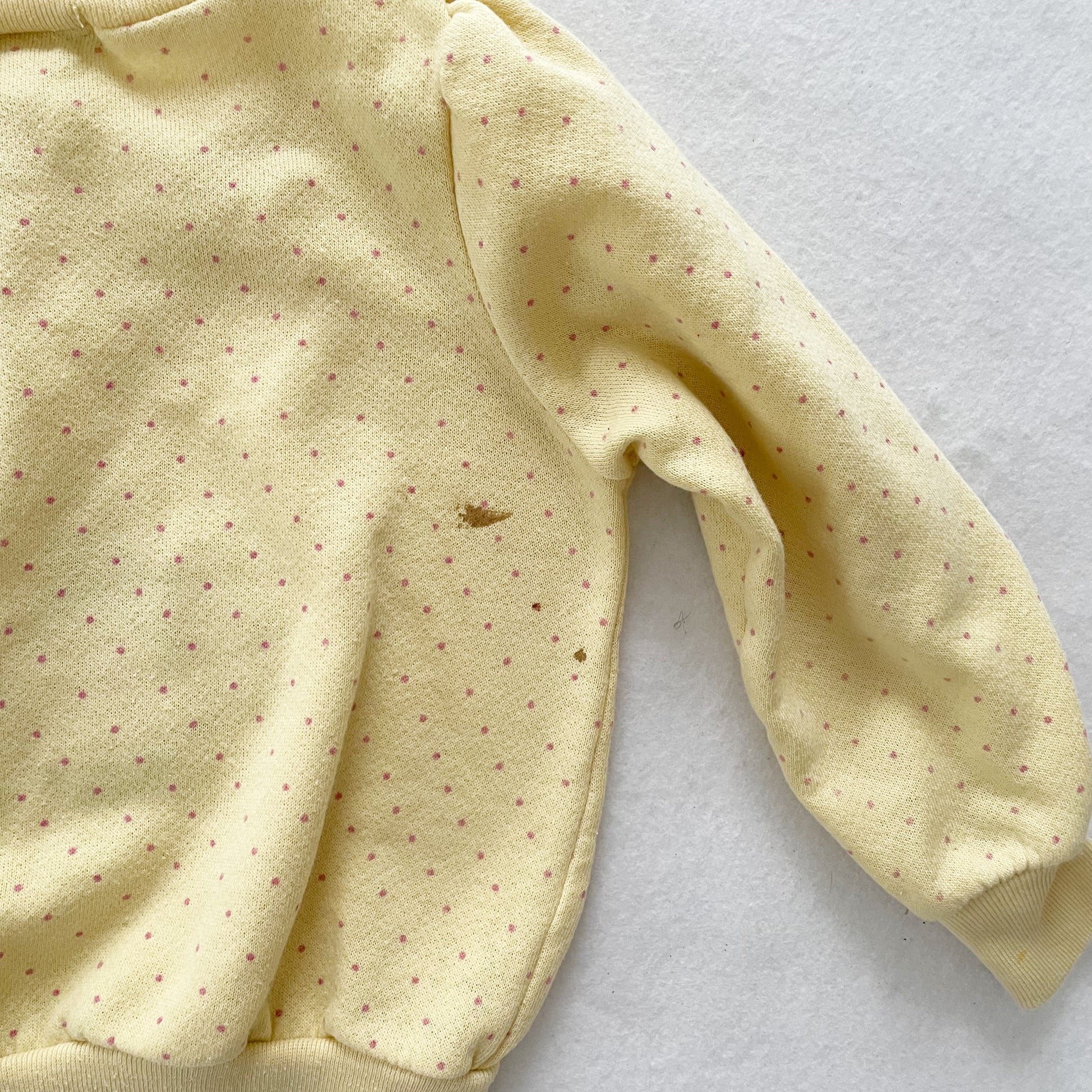 OshKosh Bunny Sweatshirt - Yellow Clover Vintage Kids Clothes