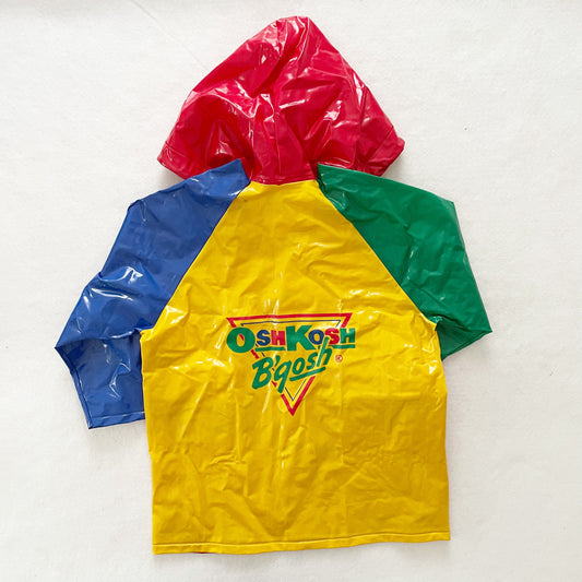 OshKosh Logo Rain Jacket - Yellow Clover Vintage Kids Clothes