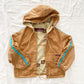 Vintage Jordache Map Lined Kids Cotton Jacket