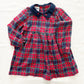 OshKosh Bow Collar Plaid Flannel Dress - Yellow Clover Vintage Kids Clothes