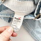 Baby B’gosh Lighter Denim Hickory Stripe Overalls - Yellow Clover Vintage Kids Clothes
