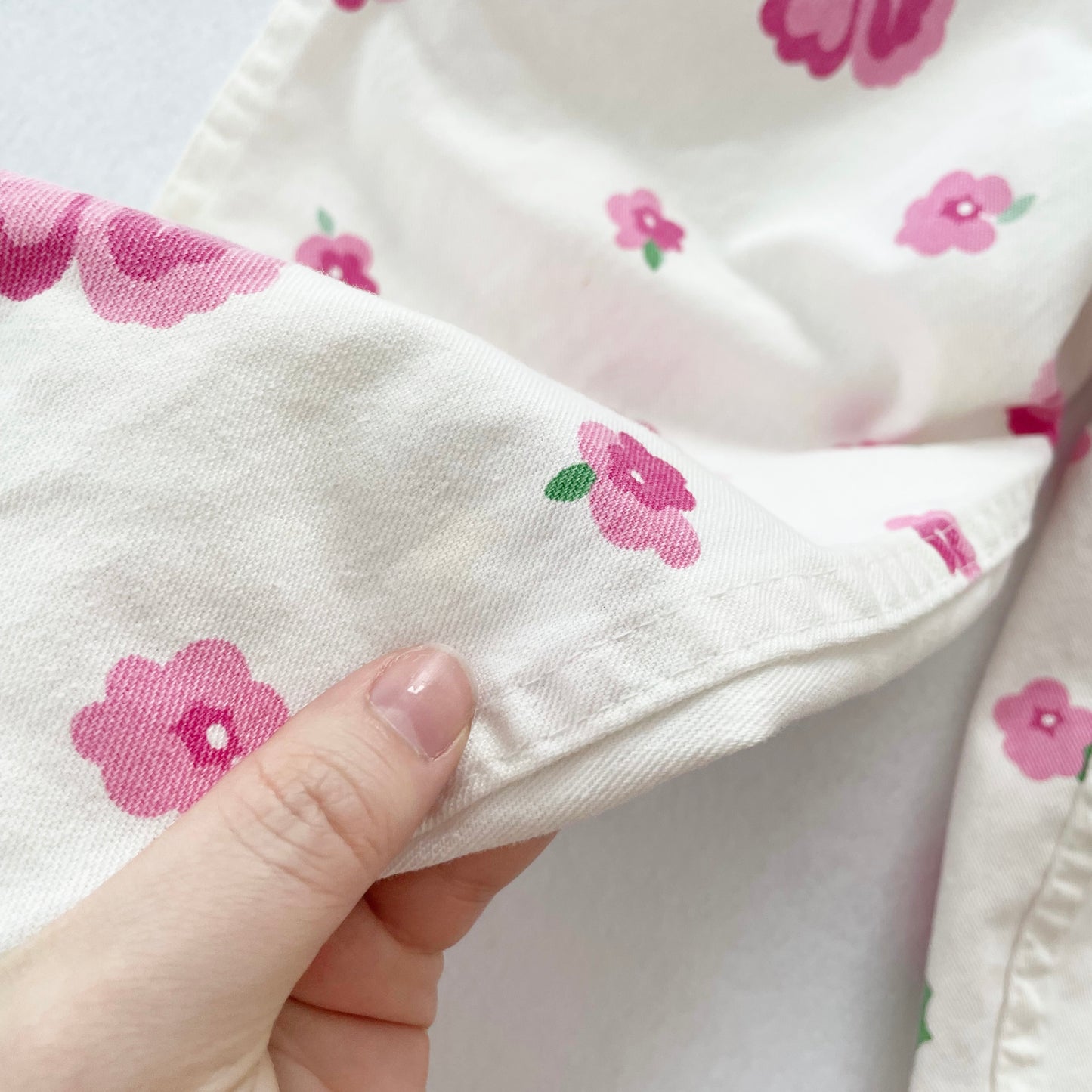 OshKosh Hibiscus Floral Overalls - Yellow Clover Vintage Kids Clothes