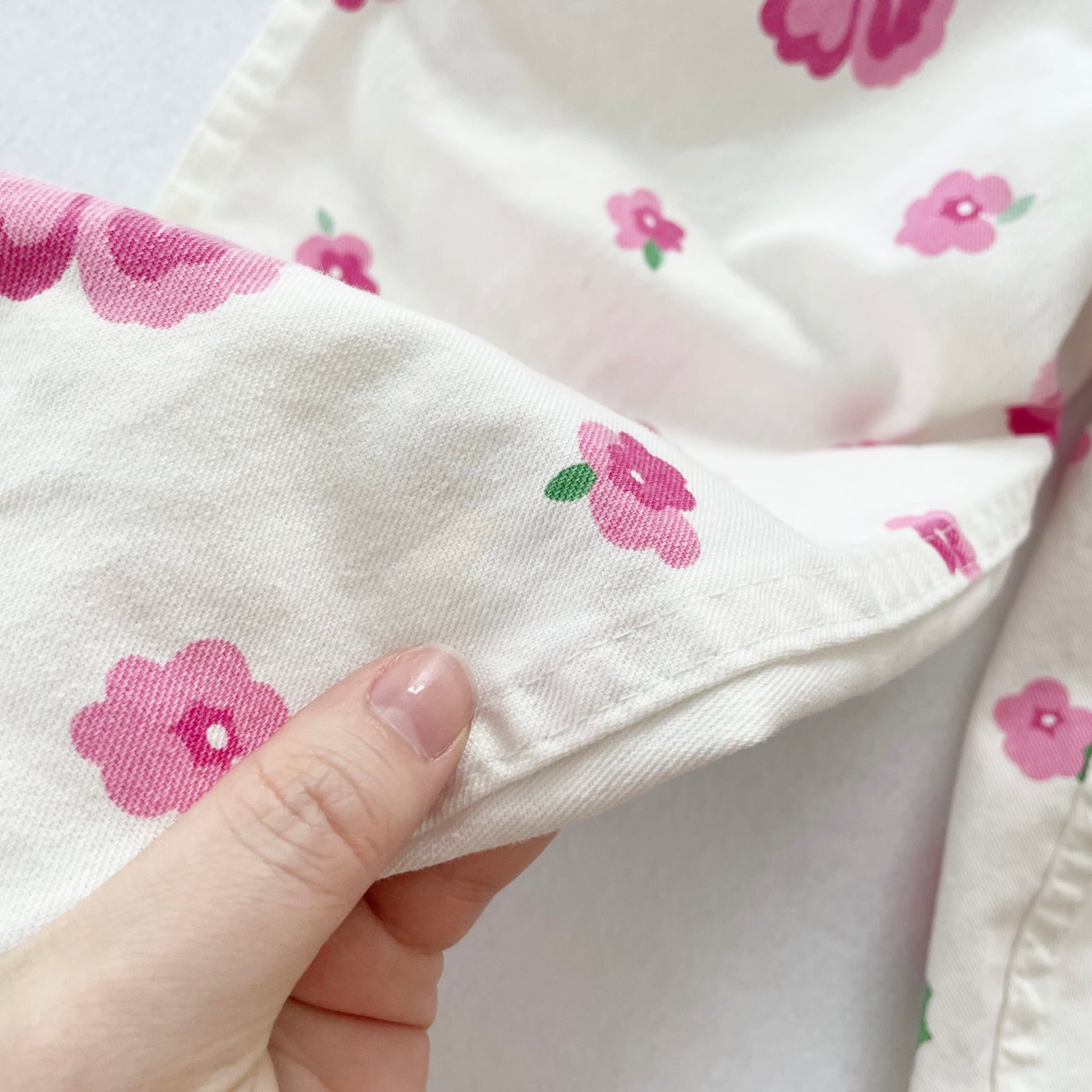 OshKosh Hibiscus Floral Overalls - Yellow Clover Vintage Kids Clothes