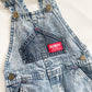 OshKosh Acid Wash Hickory Stripe Overalls - Yellow Clover Vintage Kids Clothes